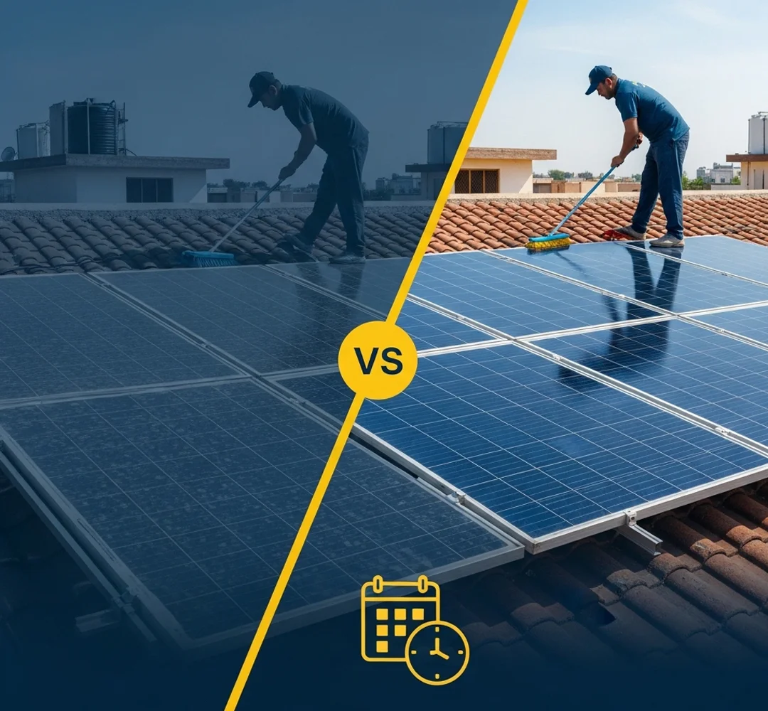 how often you should clean your solar panels