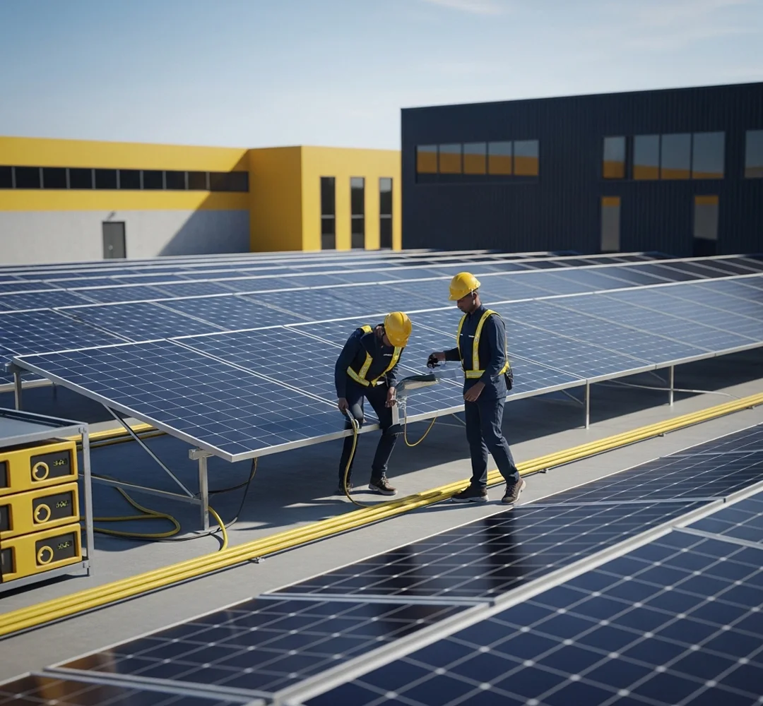 industrial solar installation