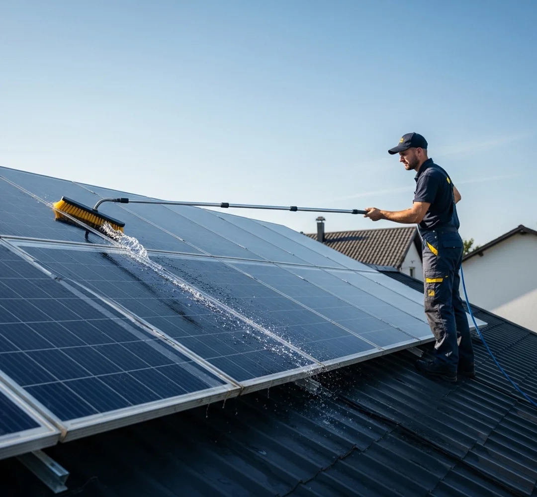 solar panel cleaning