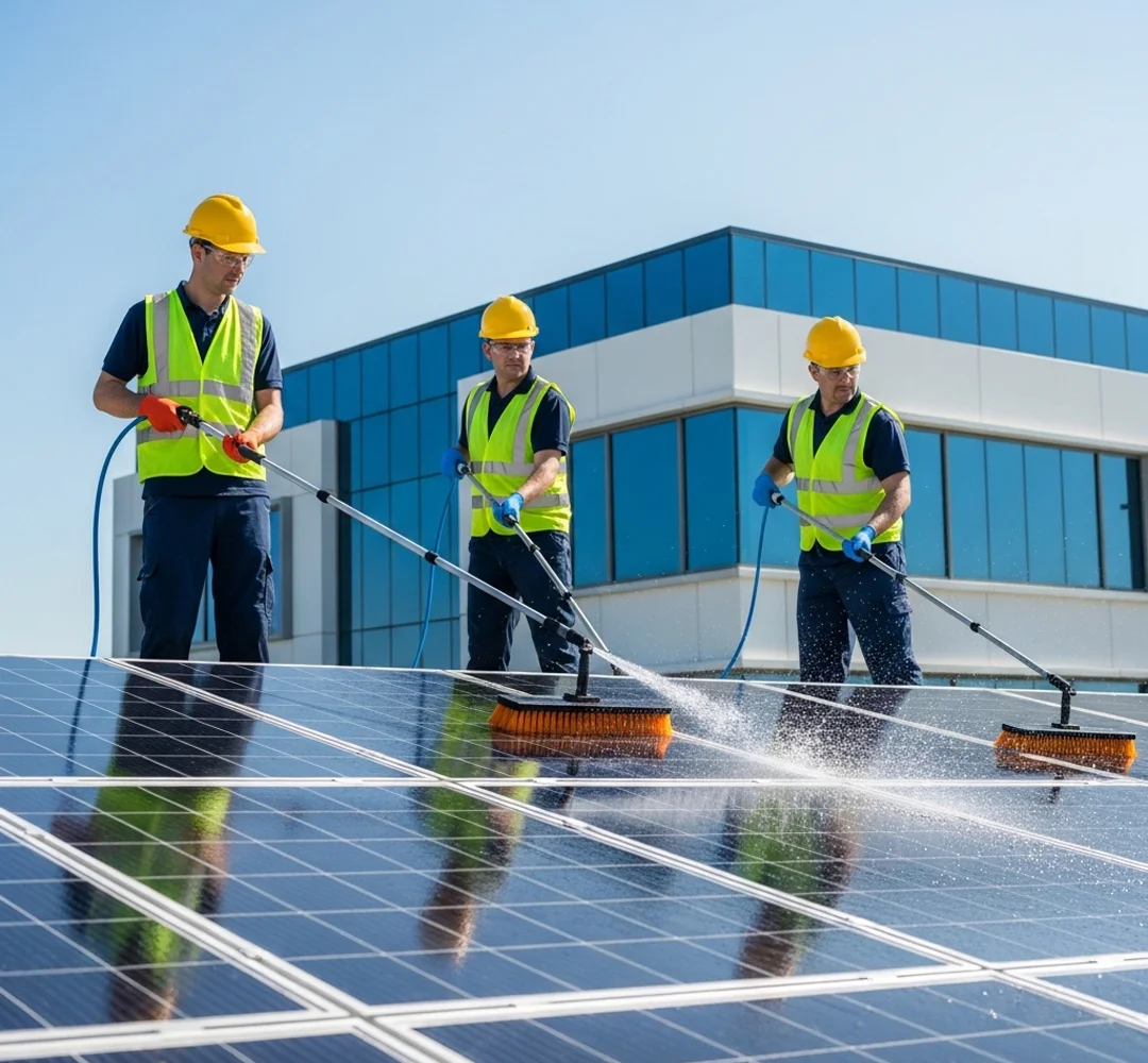 solar panel washing service
