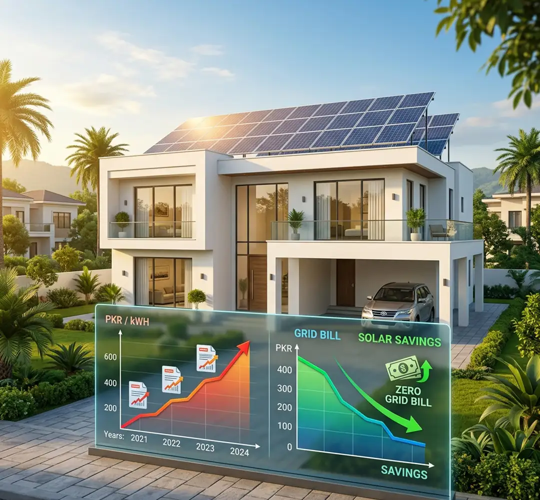 electricity price in Pakistan and solar panels