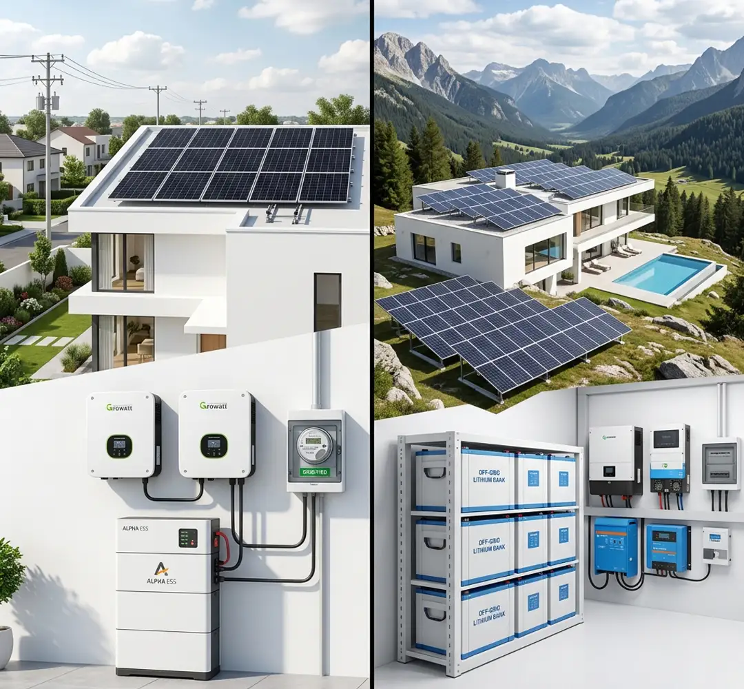 Hybrid solar system vs off-grid solar comparison for homes and businesses in Pakistan