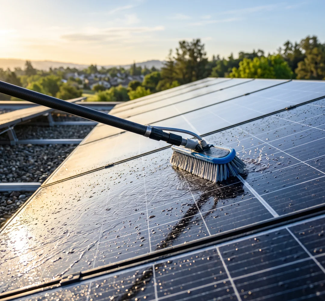 solar panel cleaning
